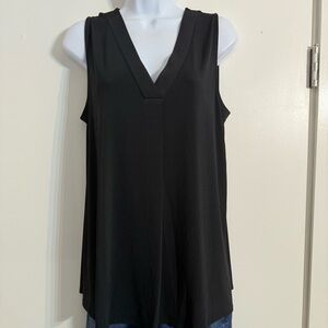 Women's Premise Black Sleeveless Top Shirt, Size M